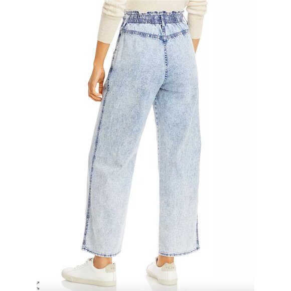 MOTHER The Ruffle Greaser Ankle Jeans in Threading The Needle Size 27 Stretch - Picture 2 of 10